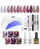 Vishine Sunone 48W LED UV Nail Lamp - Complete Gel Nail Kit with 6 Colors Top & Base Coats Manicure Accessories | Semi-Permanent Nail Art Set - Buy Online on GoSupps.com
