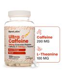 200mg Extended Release Caffeine + 100mg L-Theanine | 100% Natural Energy Supplement | Focus & Alertness | 120 Capsules - Long-Lasting No Crash - Buy Online on GoSupps.com