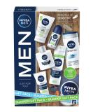 NIVEA MEN Feel Fully Sensitive Skincare Collection Bumper Gift Pack with Shower Gel Anti-Perspirant Face Wash Shaving Foam Post Shave Balm and Moisturisers - Buy Online on GoSupps.com