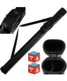 Zhanmai 3-Piece Billiard Cue Stick Case Hard Pool Stick Case for Men 32 x 2.8 x 1.9 Inches, Black - Buy Online on GoSupps.com