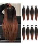 Xtrend 8 Packs 20 Inch Ombre Brown EZ Braiding Hair Extensions Pre Stretched for Box Braids Yaki Straight Kanekalon Fiber Crochet Braiding Hair Extension T30# 20 Inch (Pack of 8) T30# - Buy Online on GoSupps.com