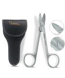 ZAMAHA UK 1 Pcs Stainless Steel Nail Scissors Cutting & Trimming Toenail Scissor for Men & Women Manicure & Pedicure Shares for Thick Nails & Cuticle with Leather Pouch - Buy Online on GoSupps.com