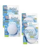 HartFelt Skin Care Bundle - 2 Facial Scrub Sponges & 2 Body Scrub Sponges - Buy Online on GoSupps.com