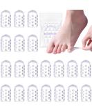 Silicone Pinky Toe Protectors - 20 Pack Gel Sleeves for Runners & Blisters - Universal Fit for Men & Women - Buy Online on GoSupps.com