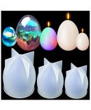 Easter Egg Candle Mold - 3 Pcs Silicone DIY Craft Resin Mold for Handmade Candle Making, Fondant Cake, Aromatherapy, Chocolate, Soap & Candy - Buy Online on GoSupps.com