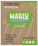 WABLU Spring Florals Laundry Detergent Sheets with natural enzymes (BIO) | Plastic Free Biodegradable Washing Sheets |For all washing types | 24 Washes - Buy Online on GoSupps.com