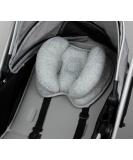 Qchomee Baby Travel Pillow | 2-in-1 Adjustable Neck Support for Car Seat, Stroller & Pram | Washable Insert Cushion for Toddler | Grey | 29x22cm - Buy Online on GoSupps.com