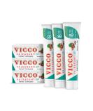 Vicco Vajradanti Herbal Toothpaste - Natural Astringent & Analgesic 18 Herbs Vegan Cruelty-Free Sugar-Free 3-Pack 7oz - Buy Online on GoSupps.com