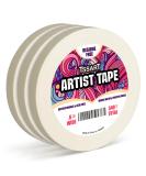 TSSART 3 Pack White Artist Tape - Masking Artists Tape for Drafting Art Watercolor Painting Canvas Framing - Acid Free 0.6inch Wide 540FT Long Total - Buy Online on GoSupps.com