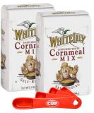White Lily Enriched Self-Rising Cornmeal Mix 5 lb Bag (Pack of 2) - By The Cup Swivel Spoons Included - Buy Online on GoSupps.com