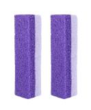 Healifty Foot Pumice Stone Callus Remover & Scrubber 2pcs - Purple | For Feet, Hands, and Body - Buy Online on GoSupps.com