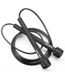 SPORTBIT Adjustable Jump Rope for Speed Skipping. Lightweight Jump Rope for Women, Men, and Kids. Skipping Rope for Fitness. Speed Jump Rope for Workout, Women Exercise. Black Plastic Handles - Buy Online on GoSupps.com