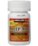 Kirkland Signature Nighttime Sleep Aid 25mg - 96 Tablets | 96 Count - Buy Online on GoSupps.com