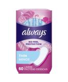 Always Thin Daily Liners Regular Absorbency 240 Count - Pack of 4 | Unscented | No Feel Protection - Buy Online on GoSupps.com