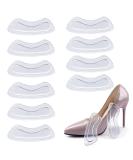 6 Pairs Silicone Clear Heel Grips - Self-Adhesive Anti-Slip Heel Cushions for Women - Prevent Slipping & Rubbing - Comfortable Shoe Inserts - Buy Online on GoSupps.com
