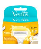 Gillette Venus Comfortglide Coconut Razor Blades for Women - 3 Pack Refill with Moisture Bars | 2-in-1 Razor Blade Refill - Buy Online on GoSupps.com