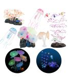 Shop N | 6-Piece Artificial Jellyfish & Glowing Silicone Mushrooms for Aquarium Decoration - Realistic Hydroponic Plants - Buy Online on GoSupps.com