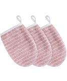 Kinhwa Makeup Removal Glove - Gentle Microfiber Reusable Cleansing Wipe 3 Pieces (Pink) - Eco-Friendly Facial Cleaning with Just Water 13cm x 20cm - Buy Online on GoSupps.com