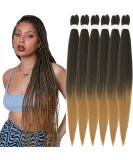 Xusuperb Lang Pre Stretched Braiding Hair Ombre Honeyblond 30 Inch - Easy Kanecalon Extensions (6 Packs) | Lichelhair Yaki Lichen Hair (T1B/27# 76 cm) - Buy Online on GoSupps.com