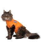 MPS Medical Pet Shirt Cat Surgery Recovery Suit Orange XX-Small - Buy Online on GoSupps.com