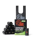 Tuff Pets Compostable Dog Poop Bags on Rolls | 50% Thicker Plant-Based Biodegradable Dog Poo Bags with Tie Handles | Certified Home Compostable | 12 Rolls - Buy Online on GoSupps.com