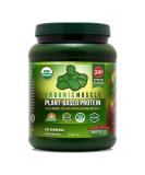 Organic Muscle Plant-Based Protein Powder | 24g Protein | Pea, Hemp & Rice Blend | Chocolate Flavor | 20 Servings - Buy Online on GoSupps.com