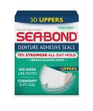 Sea Bond Secure Denture Adhesive Seals, Fresh Mint Uppers, Zinc Free, All Day Hold, Mess Free, 30 Count Pack of 1 Uppers - Buy Online on GoSupps.com