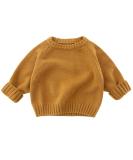 KISLOVE Kids Ribbed Knit Sweater - Yellow Knitted Jumper for Toddlers - Buy Online on GoSupps.com