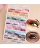 Rhinestone Stickers 3/4/5mm - 15 Colors Self-Adhesive Face Gems for Makeup & Crafts | Body Bling Jewels & Eye Decals for Women & Girls - Buy Online on GoSupps.com