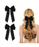 2 Pack Bow Hair Clips Black Hair Bows for Women Girls Large Bow Clips Hair Barrette Hair Accessories - Buy Online on GoSupps.com