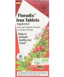 Flora Floradix Iron Tablets Supplement 80 Tablets - Buy Online on GoSupps.com