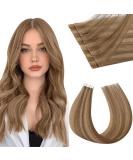 Buy Moresoo Virgin Tape-In Extensions - Real Brown Hair Invisible Tape 60cm Medium Golden Brown High Quality 5 Pieces - #P6/10 - Buy Online on GoSupps.com