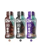 OWYN Plant Based Protein Shake, with 20g Vegan Protein from Organic Pumpkin seed, Flax, Pea Blend, Omega-3, Prebiotic supplements and Superfoods Greens Blend for an all-in-one nutritional shake, Gluten-Free, Soy-Free, Non-GMO (Variety, 12 Pack) - Buy Online on GoSupps.com