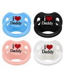 Shop LittleForBig Large Shield Pacifier Generation II - I Love Daddy 4-Pack | Adult Size International Shipping Available - Buy Online on GoSupps.com