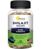 Shilajit 1000mg Capsules - Pure Extract Supplement with Humic & Fulvic Acid - 120 Count - Natural Trace Minerals - Resin & Drops Alternative - Buy Online on GoSupps.com