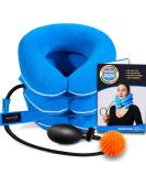 NeckFix Cervical Neck Traction Device for Instant Pain Relief - Pinched Nerve Stretcher + Bonus | 12-17 inch - Buy Online on GoSupps.com