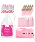 Lash Shampoo for Eyelash Extensions - 3.98L Professional Foaming Cleanser | Non-Irritating Lash Extension Kit for Salon & Home Care | 81pcs - Buy Online on GoSupps.com