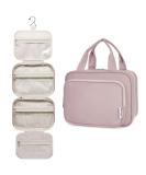 Narwey Hanging Travel Toiletry Bag for Women Wash Bag Cosmetics Makeup Bag Organizer for Travel Size Accessories Dusty Rose (Medium) - Buy Online on GoSupps.com