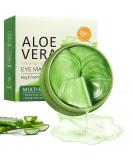 60 Pcs Aloe Vera Under Eye Masks - Combat Puffy Eyes Dark Circles & Fine Lines | Natural Extracts - Buy Online on GoSupps.com