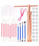 Wokape 37Pcs Stainless Steel Clay Extruder Sugar Paste Fondant Decorating Tool Set - Buy Online on GoSupps.com