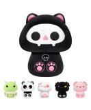 Mewaii Black Bone Cat 14'' Soft Skeleton Mushroom Stuffed Animal Plush Pillow Toy - Buy Online on GoSupps.com