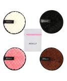 Moully 4PC Washable Slimming Makeup Remover Pads | Reusable Cotton Cleaning Towels | Eco-Friendly Microfiber with Laundry Bag - Buy Online on GoSupps.com