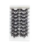TEESTOU 25MM Mink Lashes Strip - Long, Thick, Wispy, Fluffy - 8 Pairs for Halloween - Buy Online on GoSupps.com