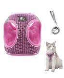 Adjustable Cat Dishes with Leash - Breakout-Proof Tableware Set for Cats & Small Dogs (Pink L) - Buy Online on GoSupps.com
