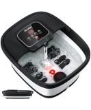 HOSPAN Collapsible Foot Spa - Heated Bubble Red Light Shiatsu Massager for Relaxation & Stress Relief - Portable Foot Bath with Temperature Control - Buy Online on GoSupps.com