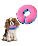 FWLWTWSS Inflatable Protective Collar for Dogs & Cats | Adjustable Velcro Fastener | Leak Protection for Recovery After Operations (Pink Size M: 20.3cm-30.5cm) - Buy Online on GoSupps.com