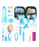 19PCS Baby Healthcare & Grooming Kit | Upgraded Safety Set for Newborns | Electric Nail Filer | Blue Color - Buy Online on GoSupps.com