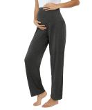 Amorbella Womens Maternity/Pregnancy Sweatpants Long Yoga/Pajama/Lounge Pants Over The Belly L Charcoal - Buy Online on GoSupps.com