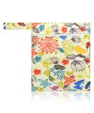 Rumyve Diaper Storage Bag - Waterproof, Washable, Portable Wet/Dry Bag for Travel - Flower Design - Buy Online on GoSupps.com