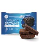 321glo Collagen Protein Brownie | Gluten Free, Low Sugar | Keto Snack 16g Protein, 6g Collagen | 12 Pack (Chocolate Fudge) - Buy Online on GoSupps.com